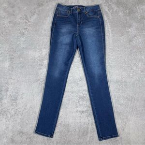 Seven7 High-Rise Skinny Skin-Fit Denim Blue Wash Size 4 Jeans Women’s.